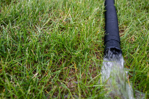 draining water from structure, generally accomplished with a pump or suction